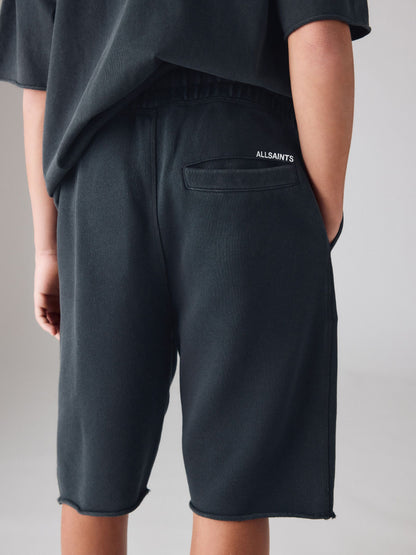 Dsiney Kidz - smALLSAINTS Black Henley Top and Sweat Shorts Set image 3