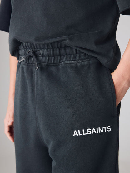 Dsiney Kidz - smALLSAINTS Black Henley Top and Sweat Shorts Set image 4