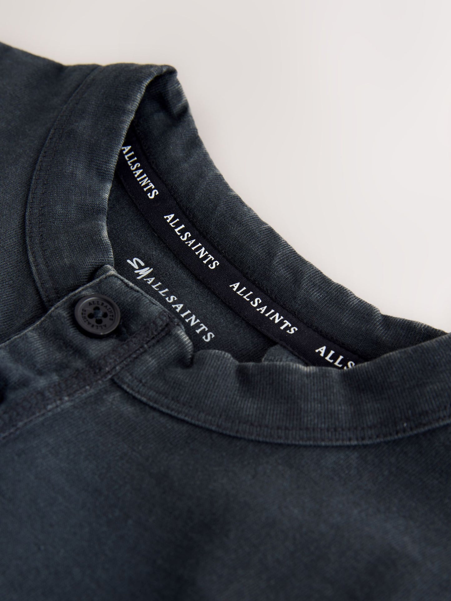 Dsiney Kidz - smALLSAINTS Black Henley Top and Sweat Shorts Set image 9