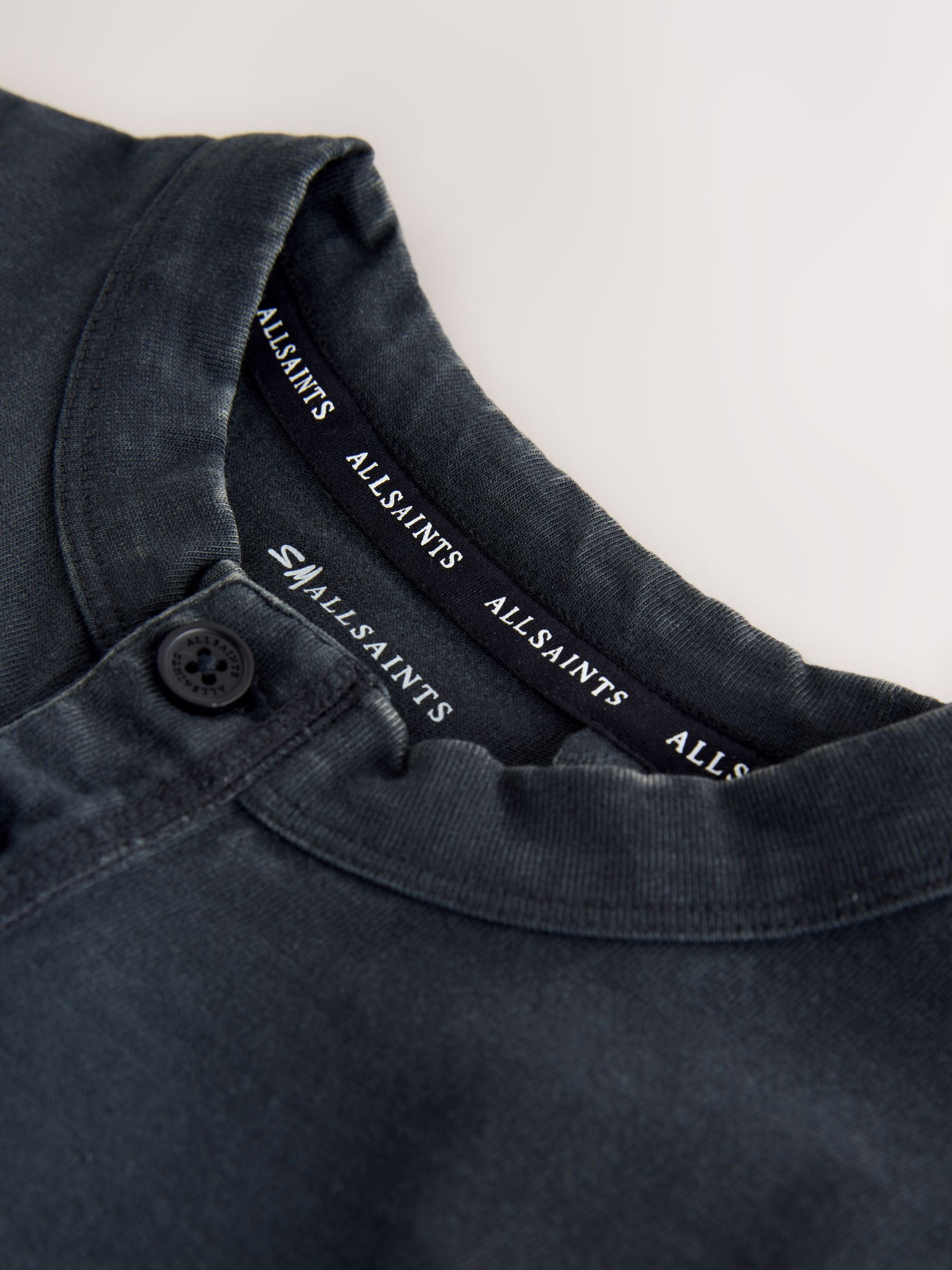 Dsiney Kidz - smALLSAINTS Black Henley Top and Sweat Shorts Set image 9