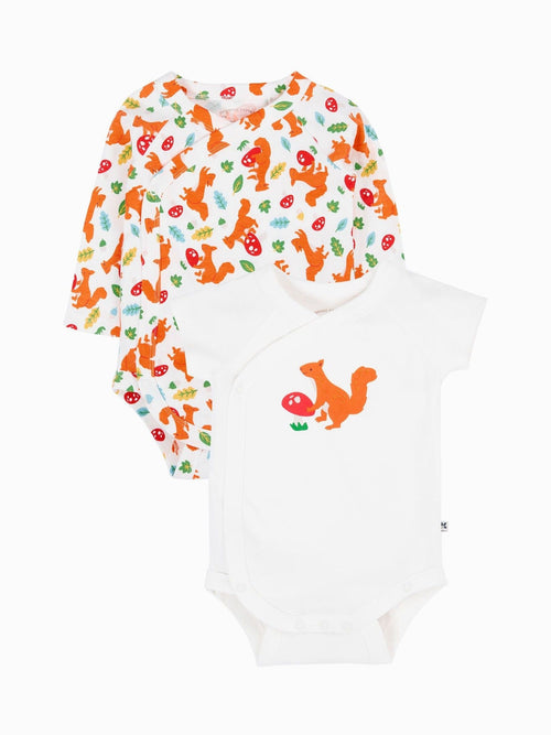 Dsiney Kidz - Frugi White Shay 2 Pack Bodysuits image 1
