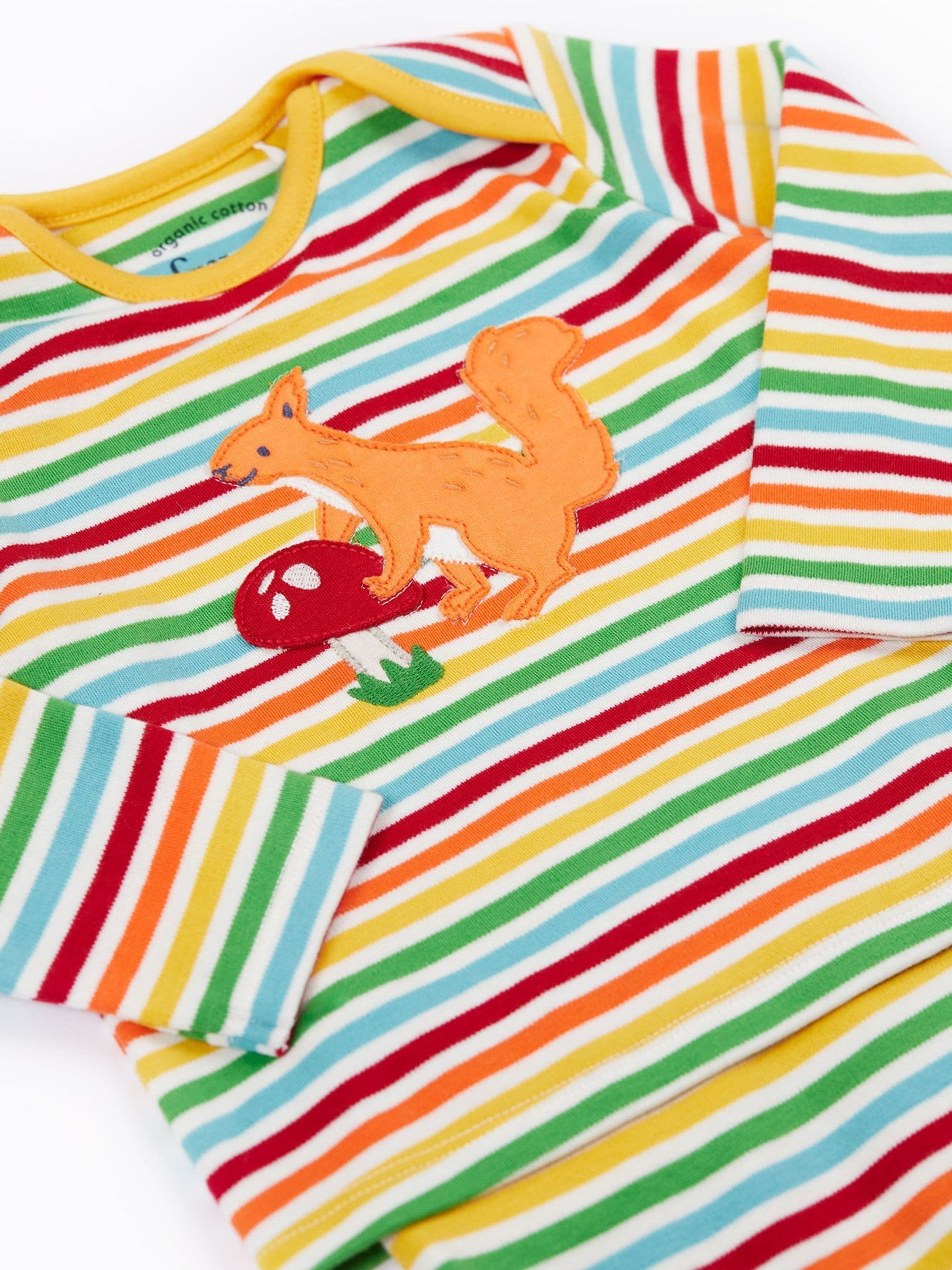 Frugi Blue Brooke Easy Dressing Babygrow image 3