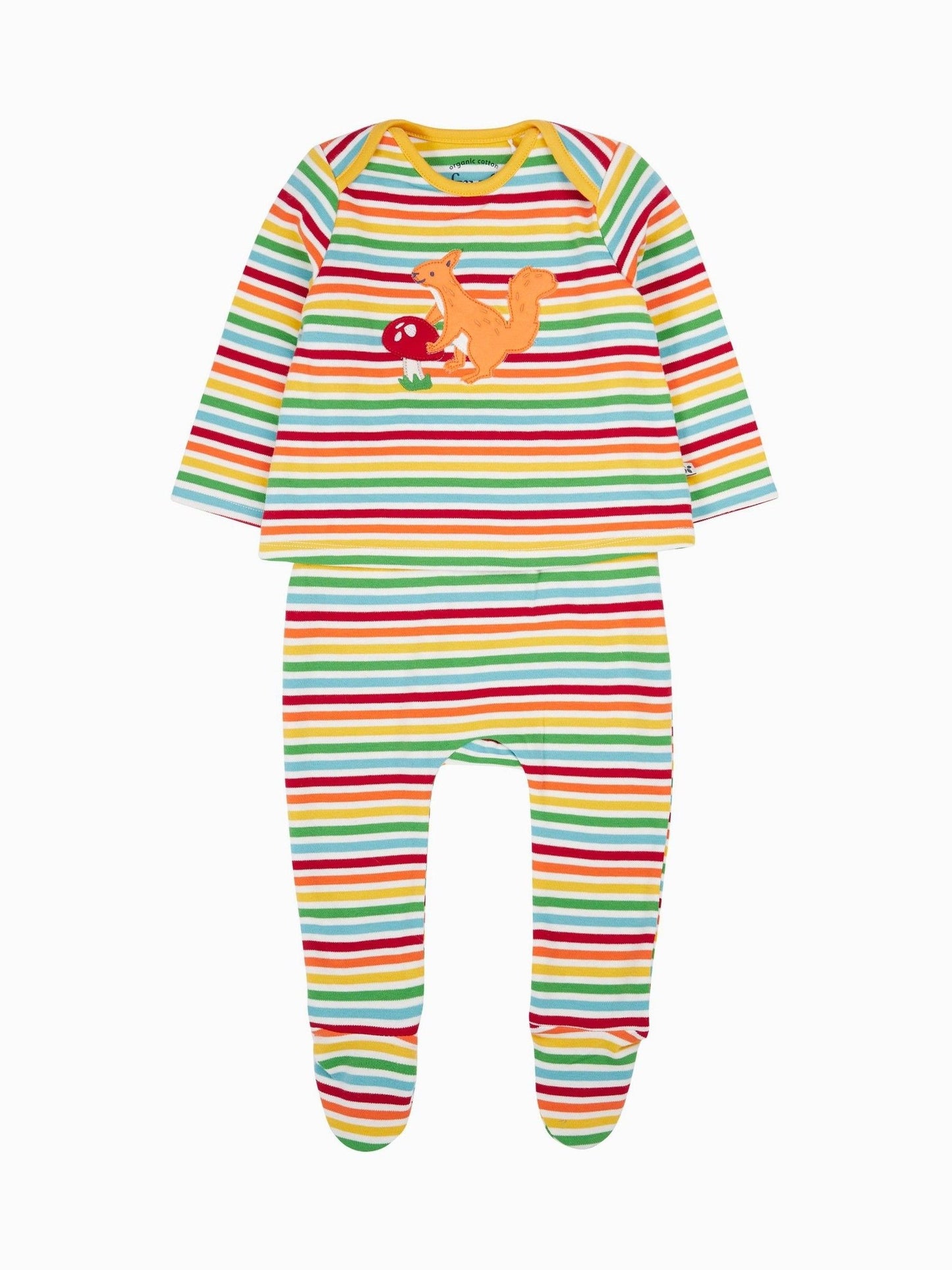 Frugi Blue Brooke Easy Dressing Babygrow image 1