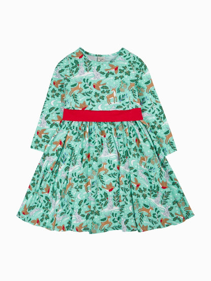 Frugi Green Skater Dress image 1
