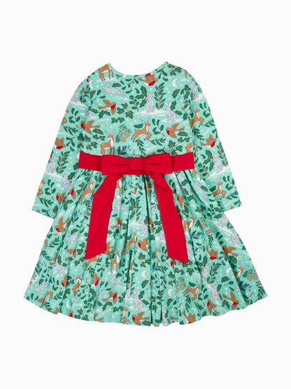 Frugi Green Skater Dress image 2