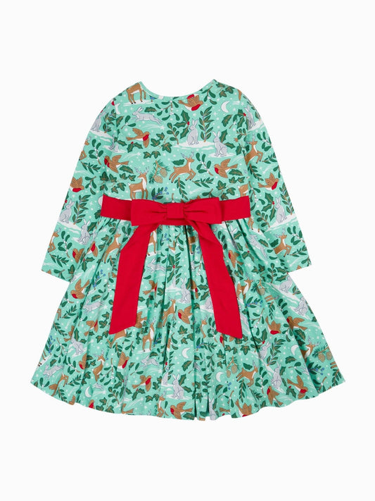 Frugi Green Skater Dress image 2