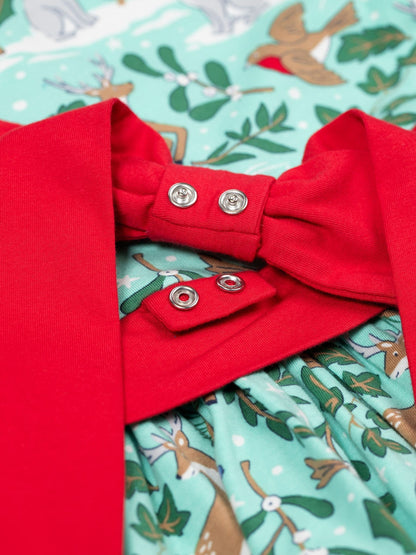 Frugi Green Skater Dress image 4