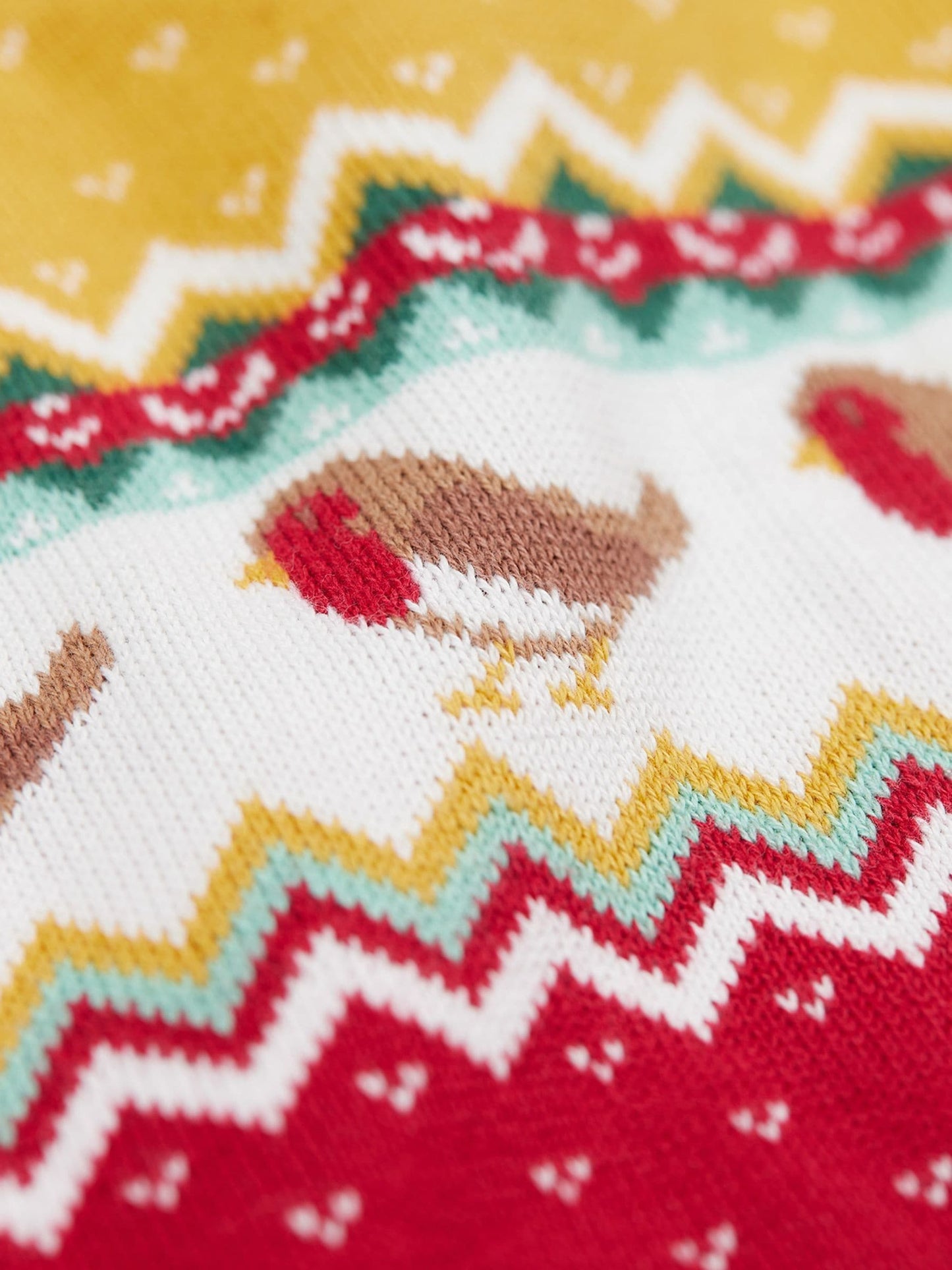 Frugi Red Christmas Knitted Romper image 3