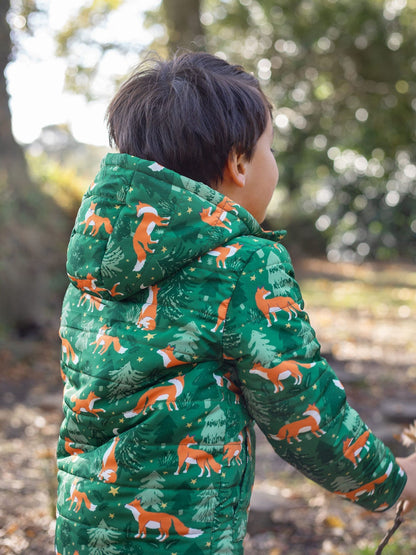 Dsiney Kidz - Frugi Green Reversible Toasty Trail Jacket image 6