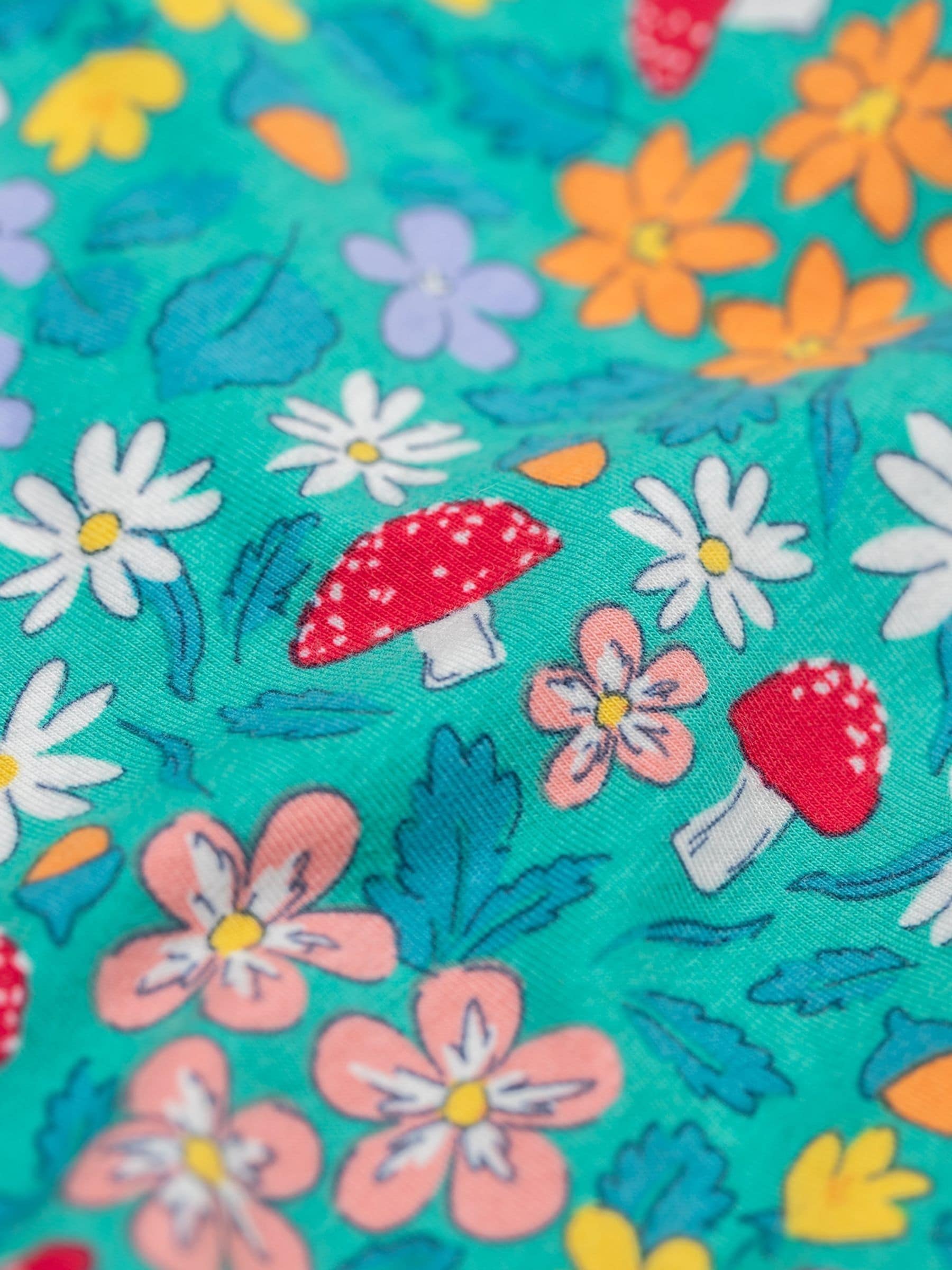Frugi Green Sofia Skater Dress image 5