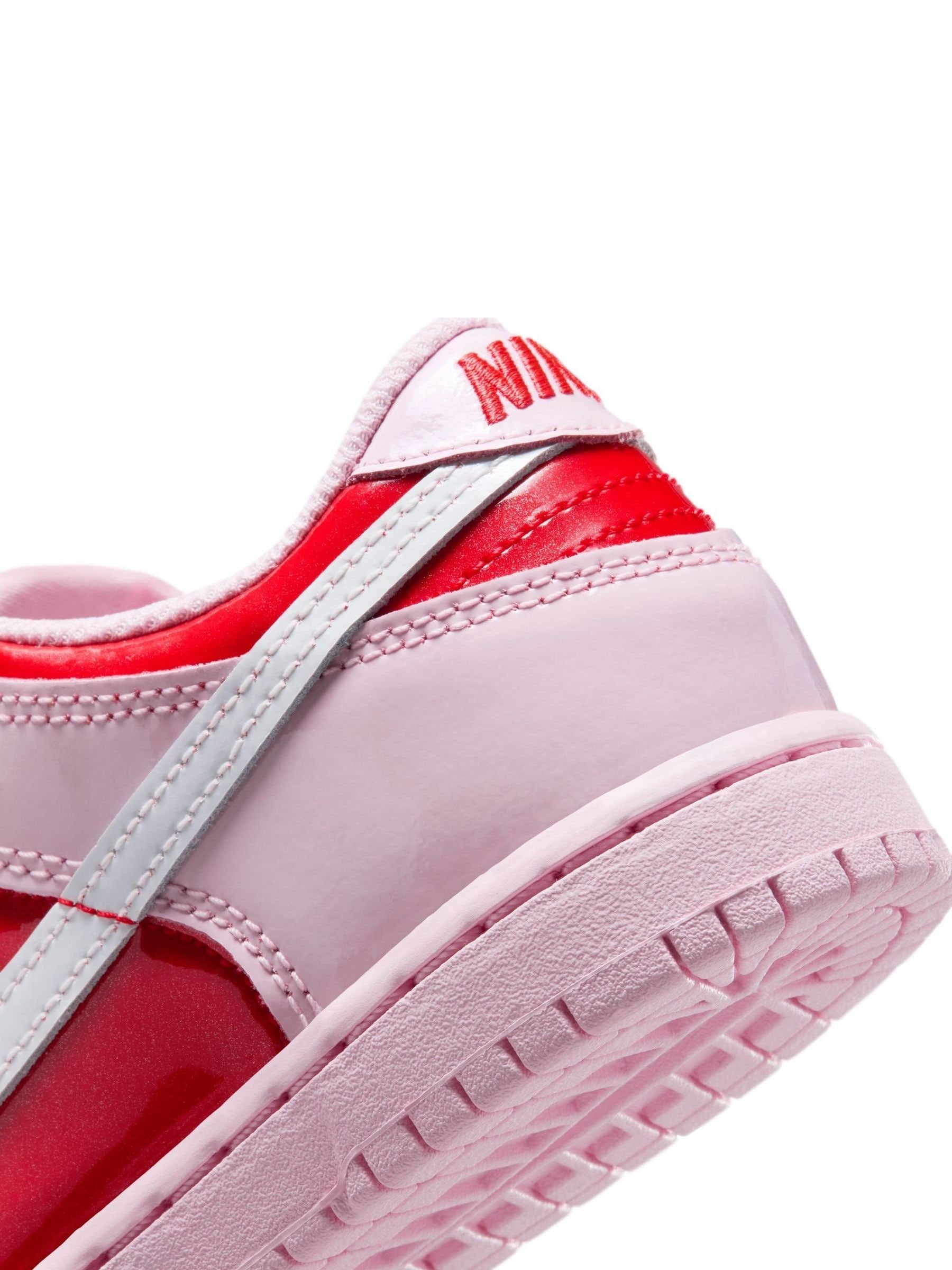 Nike Pink/Red Hearts Junior Dunk Low Trainers image 11