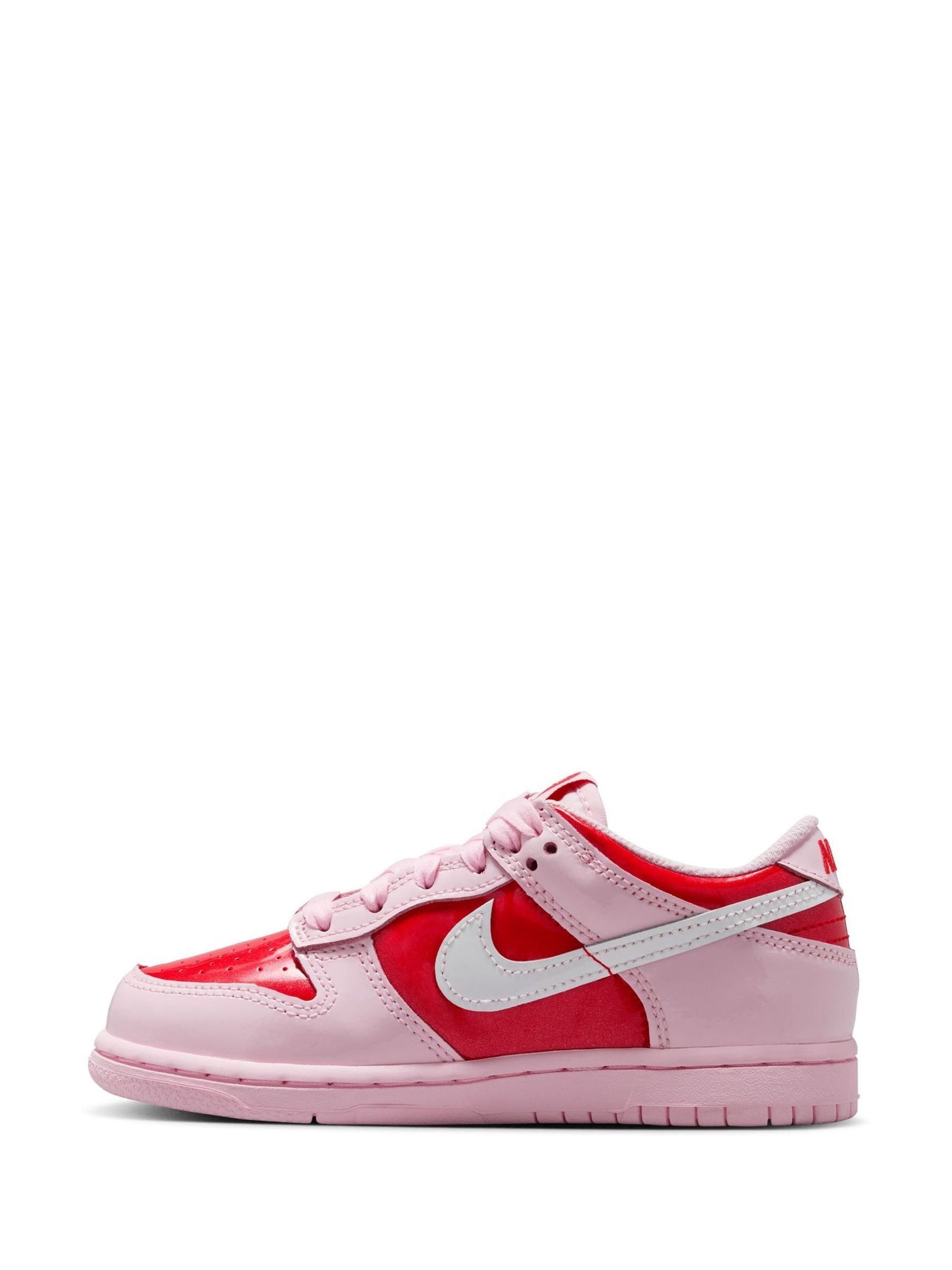 Nike Pink/Red Hearts Junior Dunk Low Trainers image 4