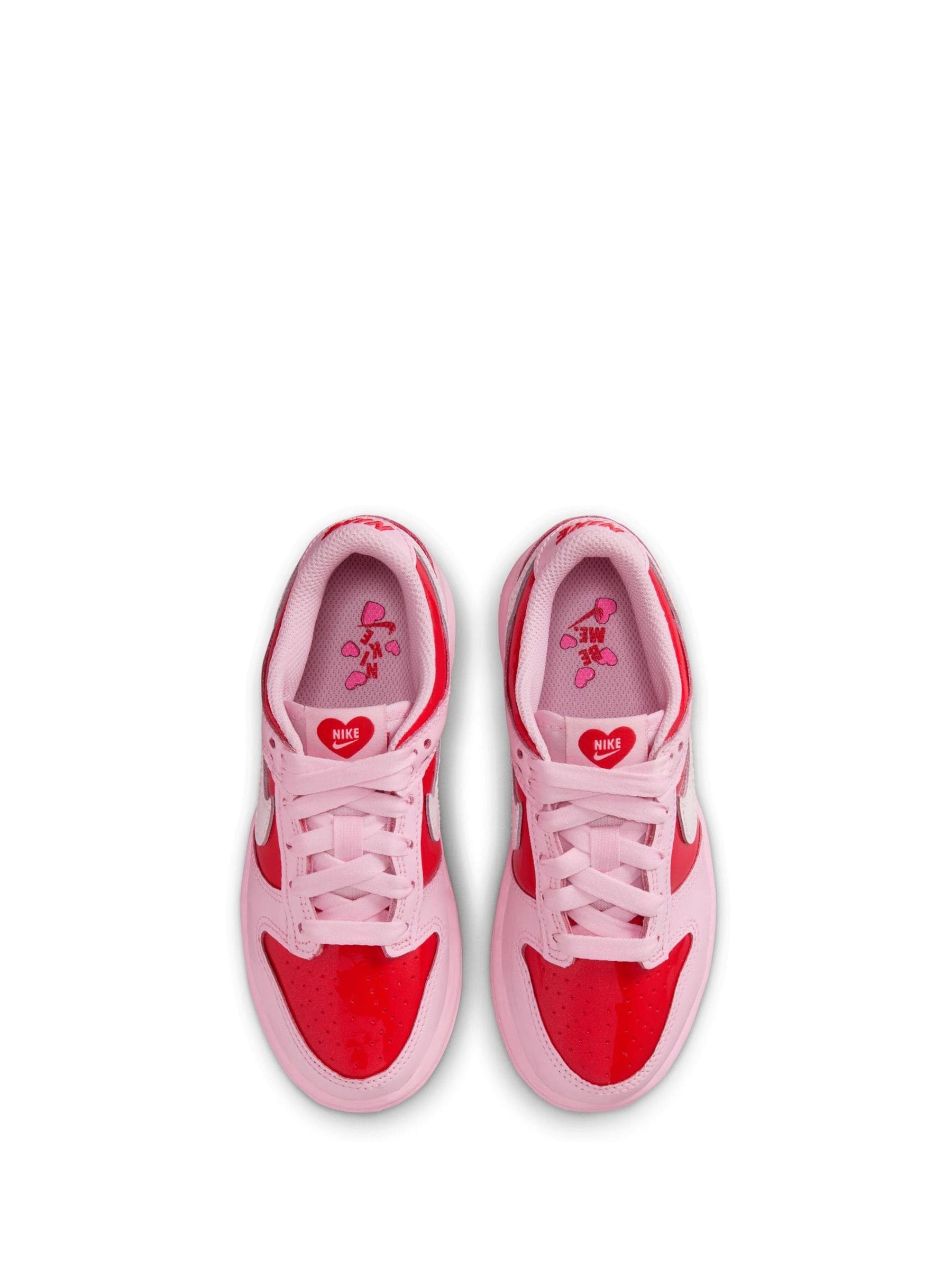 Nike Pink/Red Hearts Junior Dunk Low Trainers image 5