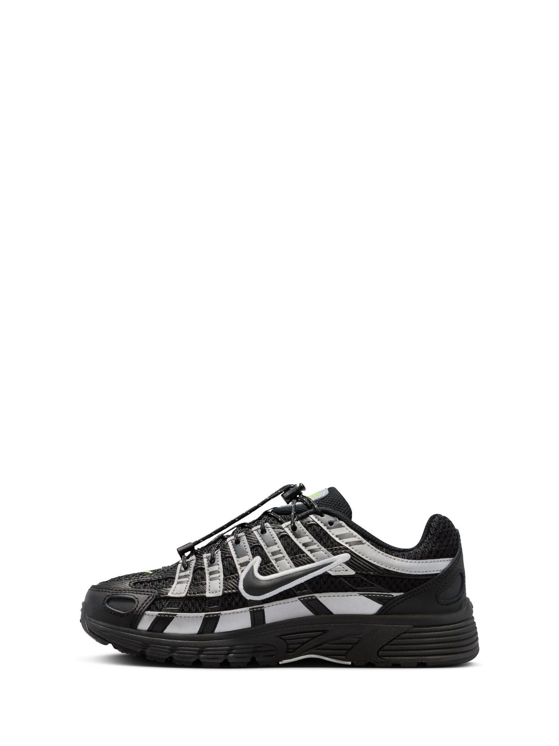 Nike Black/Silver Grey Youth P6000 Trainers image 2