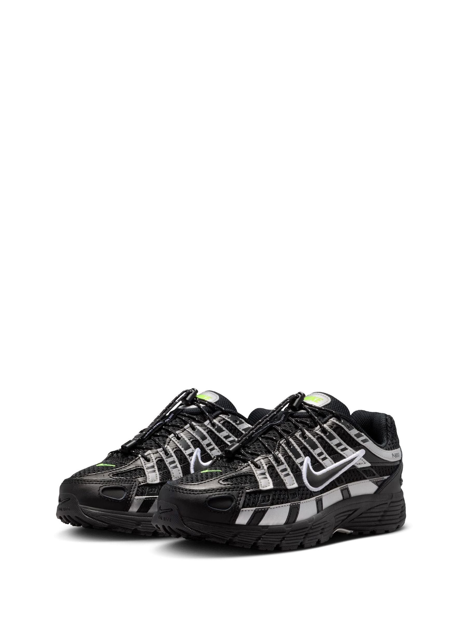 Nike Black/Silver Grey Youth P6000 Trainers image 5