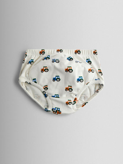Dsiney Kidz - JoJo Maman Bébé Blue 3-Pack Tractor Training Pants image 2