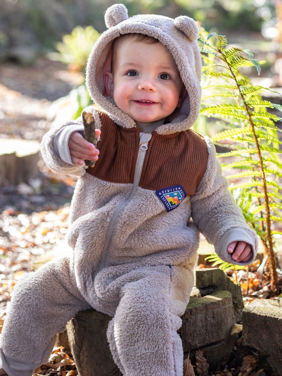 Frugi Brown Cord Ted Snuggle Suit - image 1