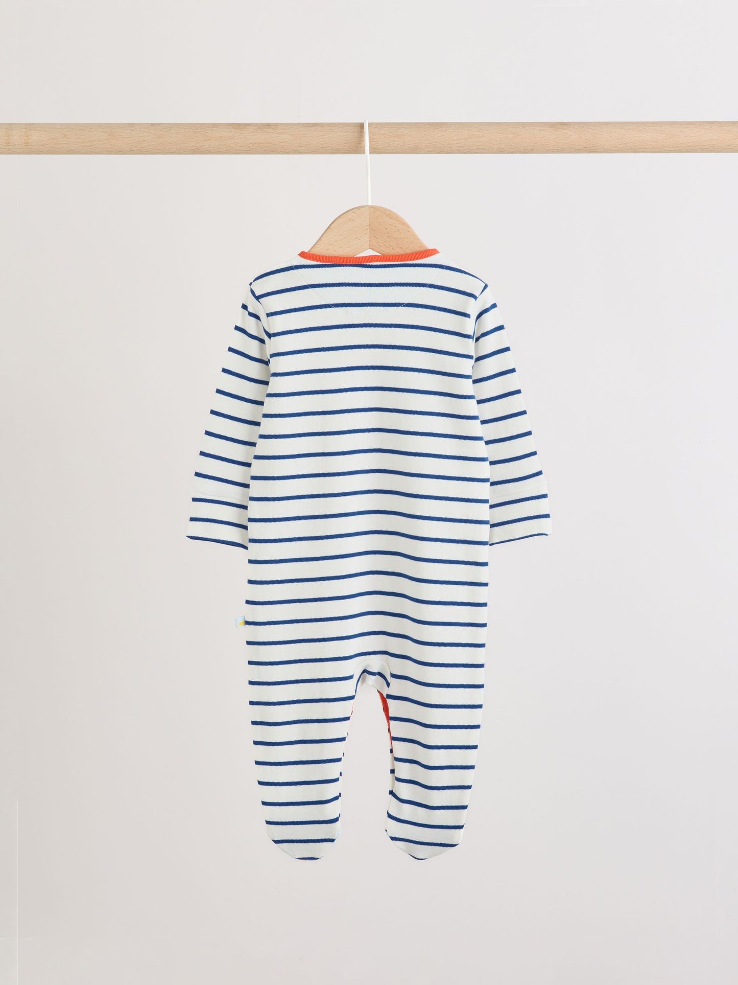 Blue Safari Baby Sleepsuits 3 Pack image 6