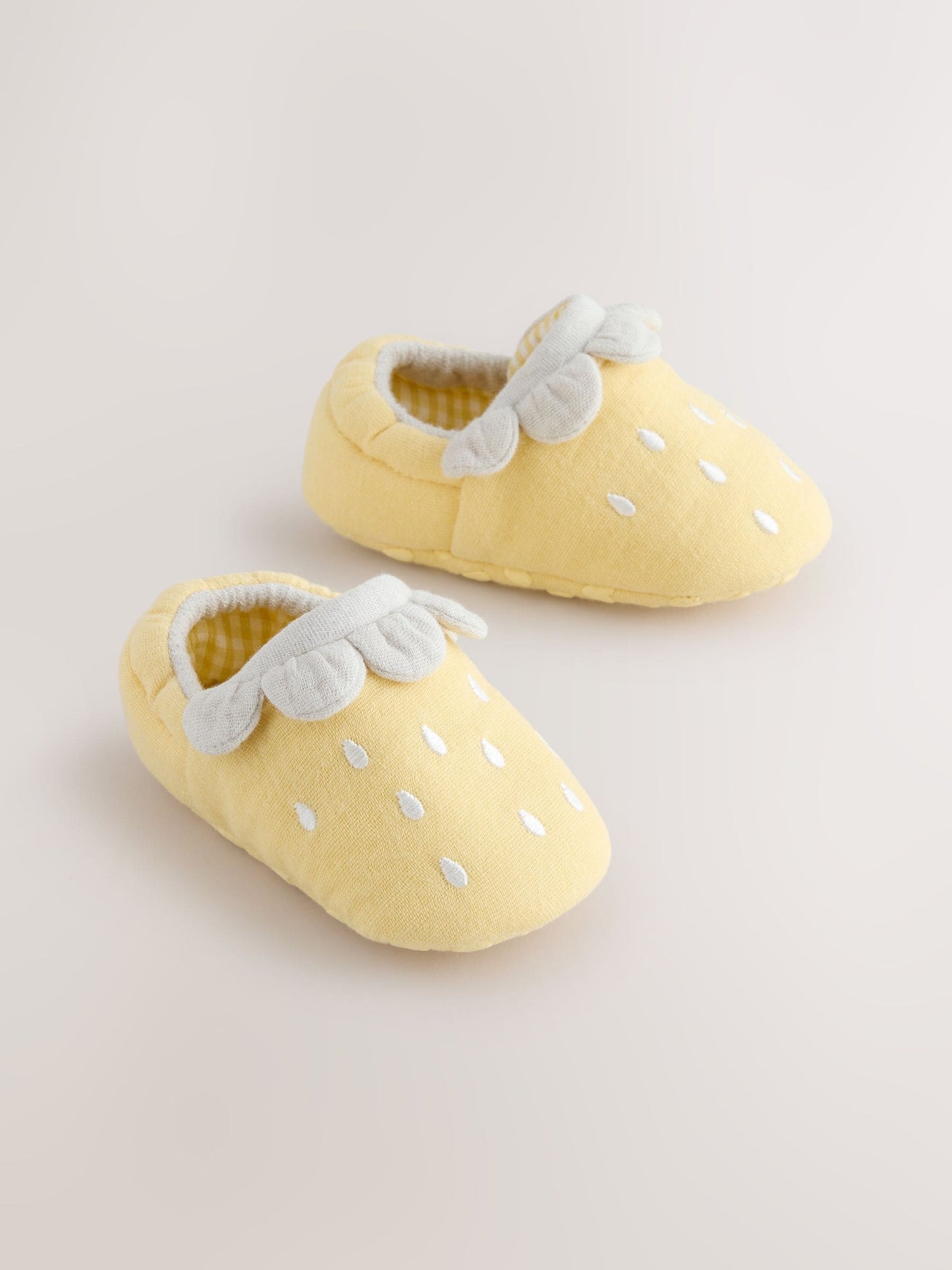 Yellow Lemon Baby Slip-On Shoes (0-18mths) image 1