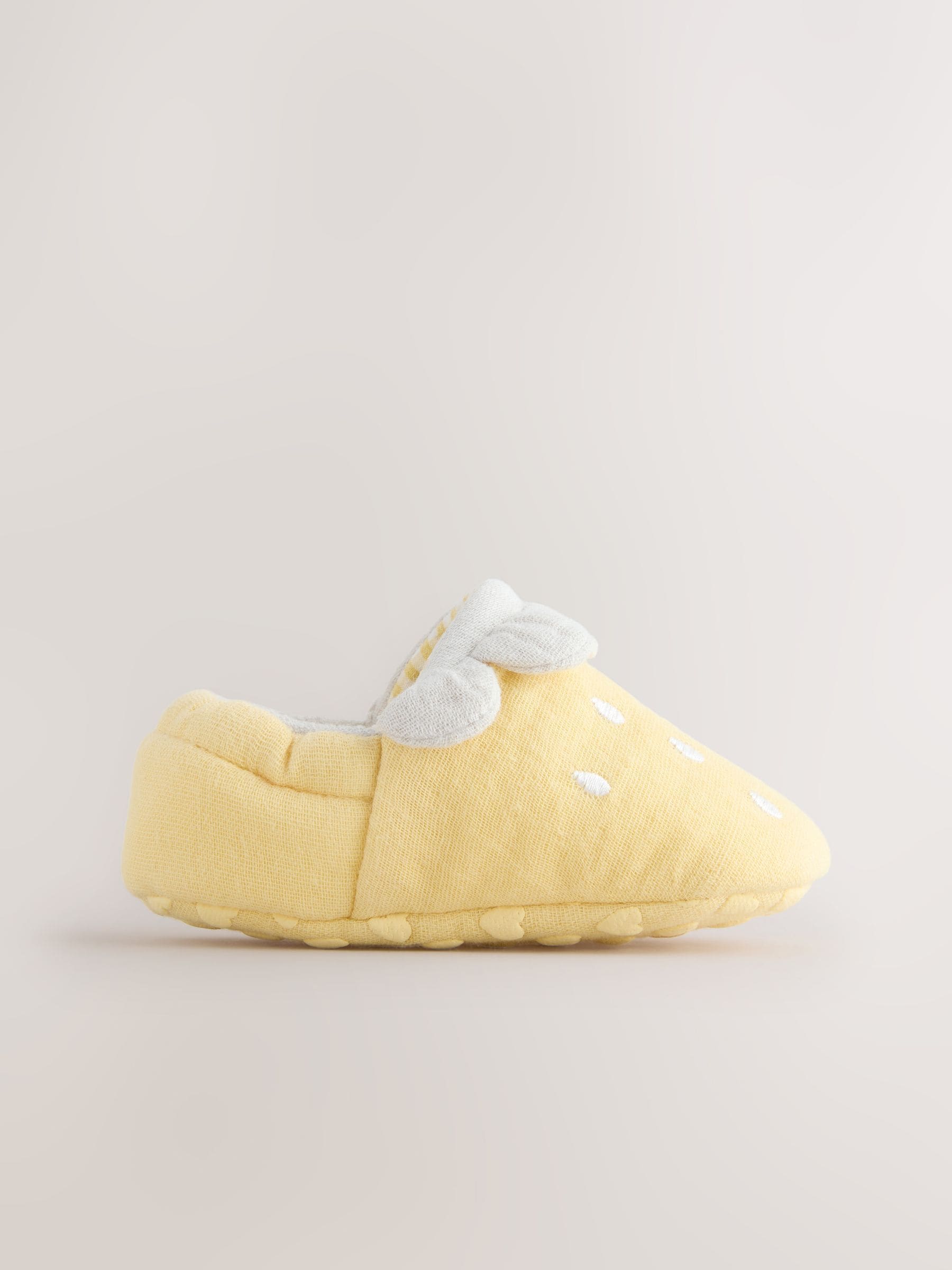 Yellow Lemon Baby Slip-On Shoes (0-18mths) image 2