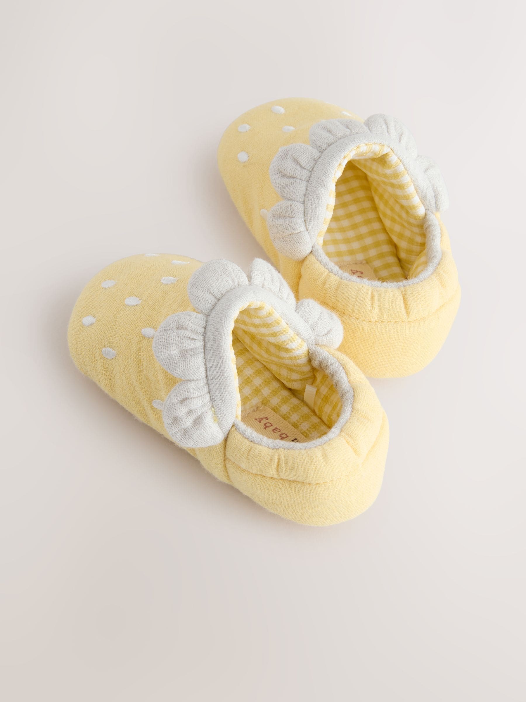 Yellow Lemon Baby Slip-On Shoes (0-18mths) image 3