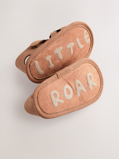 Tan Brown Lion Baby Fisherman Sandals (0-2mths) image 3
