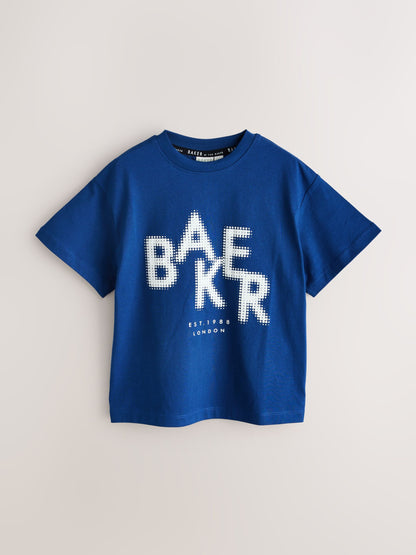 Dsiney Kidz - Baker by Ted Baker Blue/Grey/White Baker by Ted Baker 3 Pack T-Shirts image 4