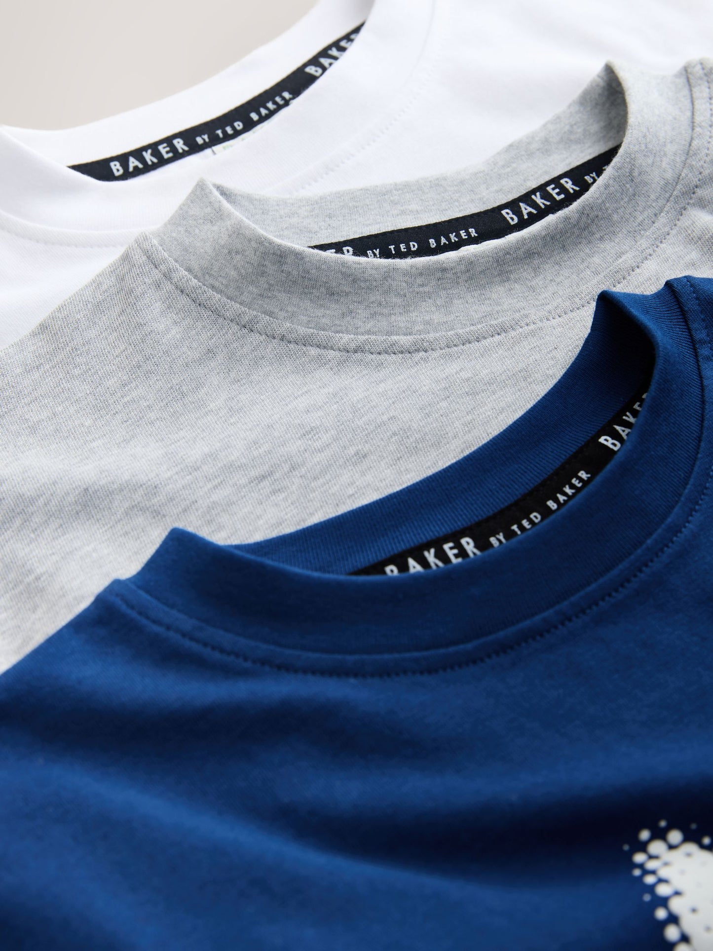 Dsiney Kidz - Baker by Ted Baker Blue/Grey/White Baker by Ted Baker 3 Pack T-Shirts image 7