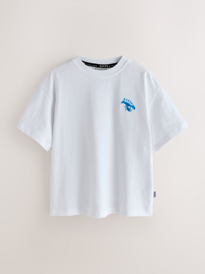 Dsiney Kidz - Baker by Ted Baker 3 Pack Embroidered Logo Stone/White/Black T-Shirts image 4