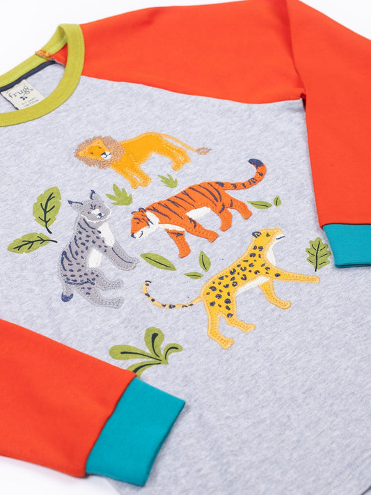Frugi Grey Jake Circular T-Shirt image 2