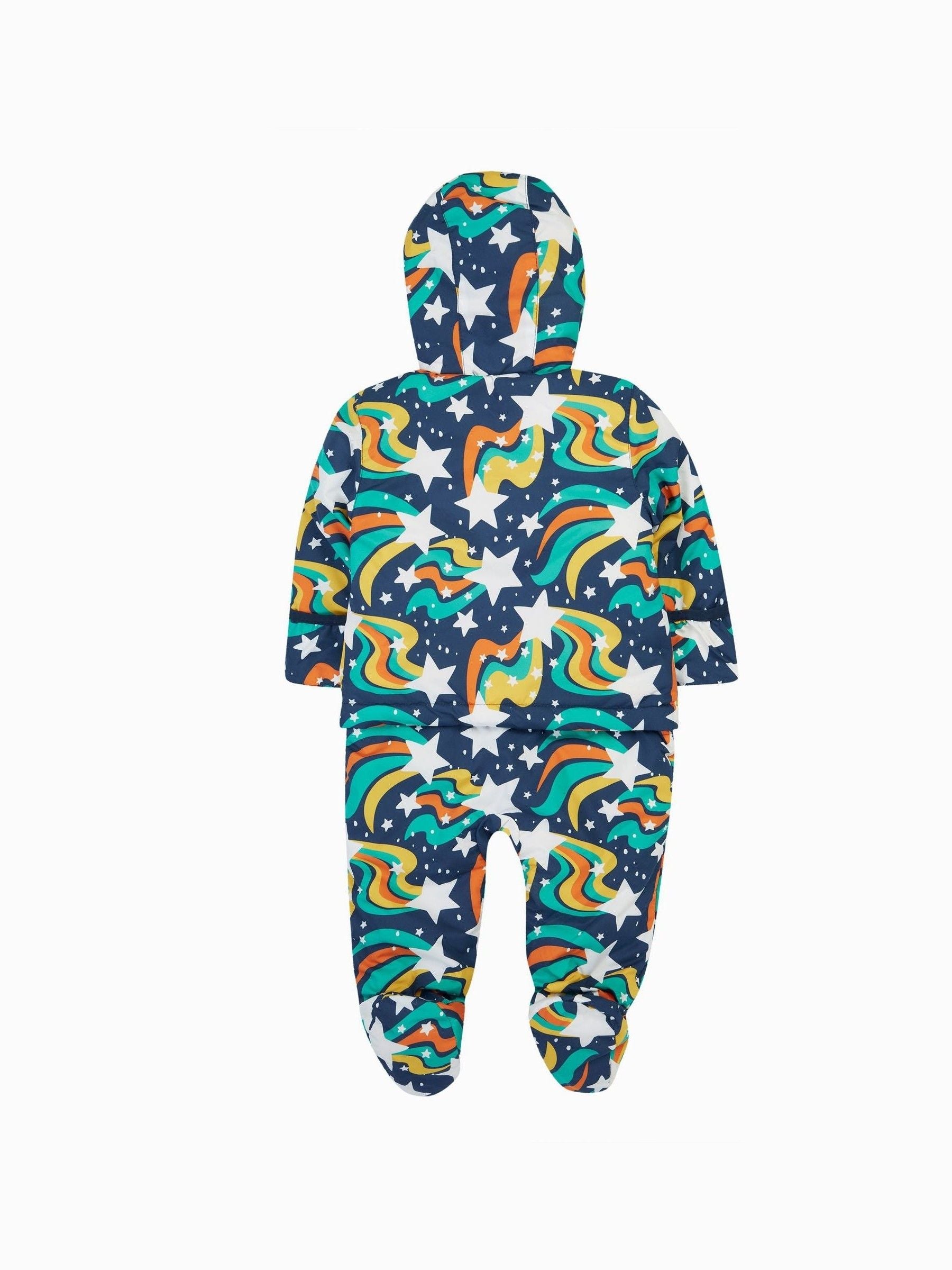 Dsiney Kidz - Frugi Blue 2-In-1 Rambler Pram Suit To Coat image 2