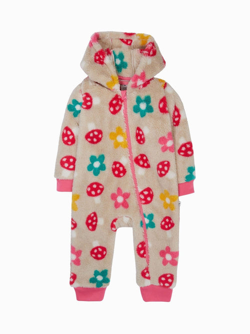 Frugi Pink All-In-One Sleepsuit image 1