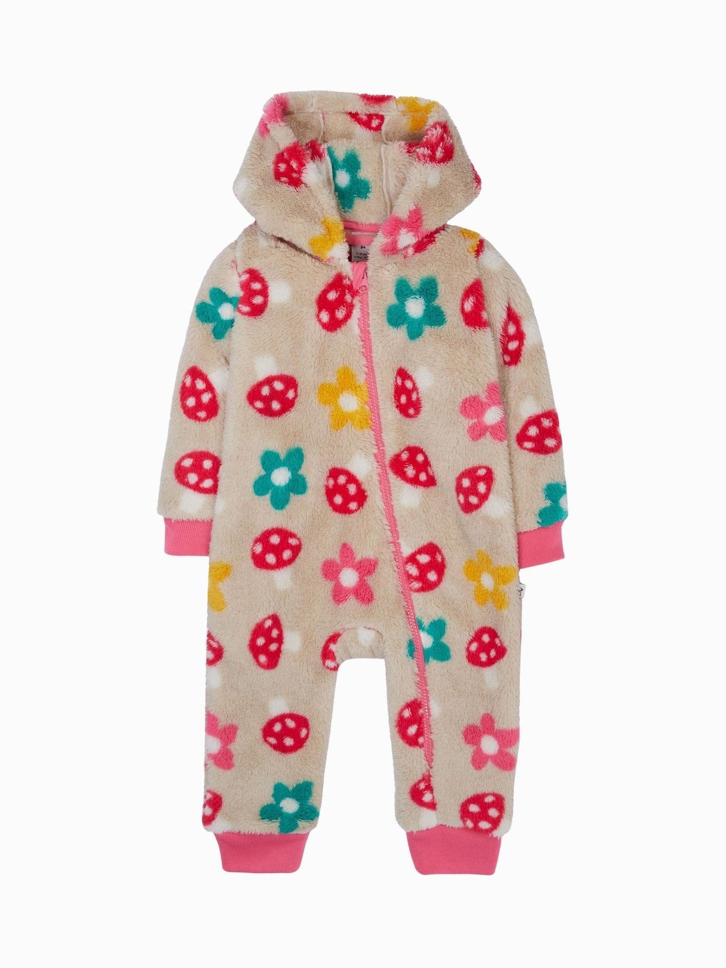 Frugi Pink All-In-One Sleepsuit image 1