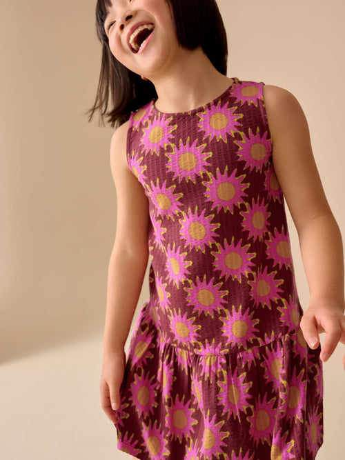 Multi Print Sleeveless Jersey Dress (3-16yrs) image 1