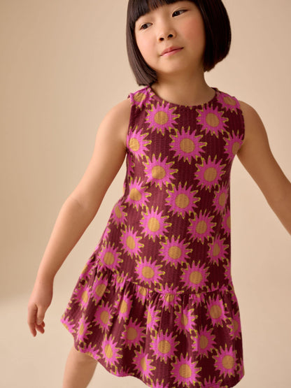 Multi Print Sleeveless Jersey Dress (3-16yrs) image 3