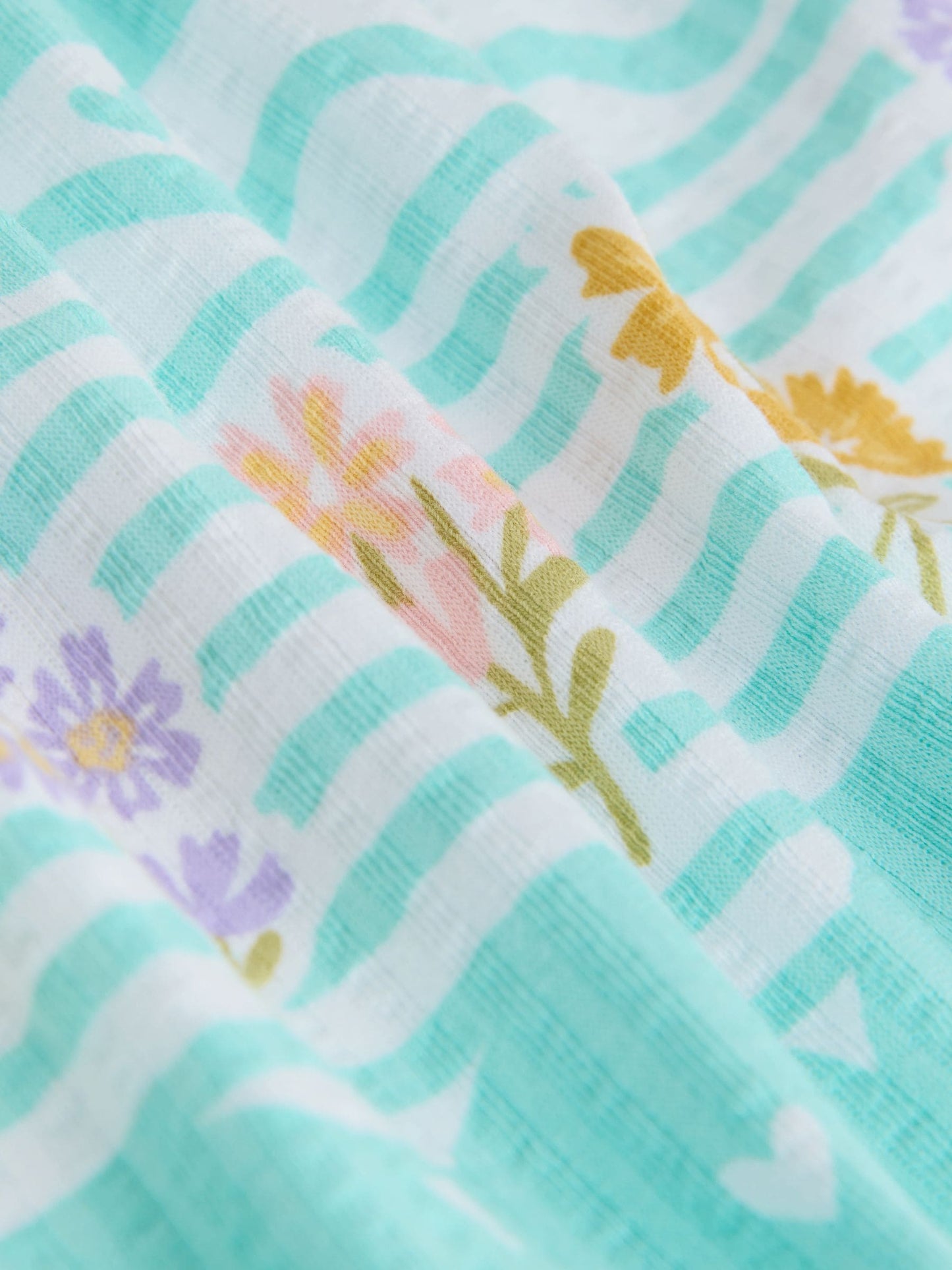 Pale Blue Floral Sleeveless Jersey Dress (3-16yrs) image 6