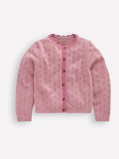 Dsiney Kidz - Boden Pink Everyday Scalloped Cardigan image 1