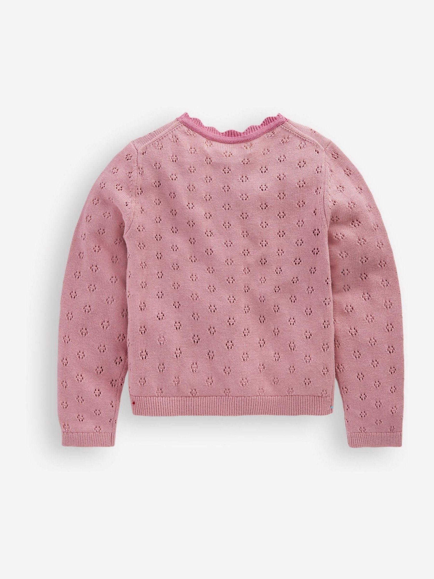 Dsiney Kidz - Boden Pink Everyday Scalloped Cardigan image 2