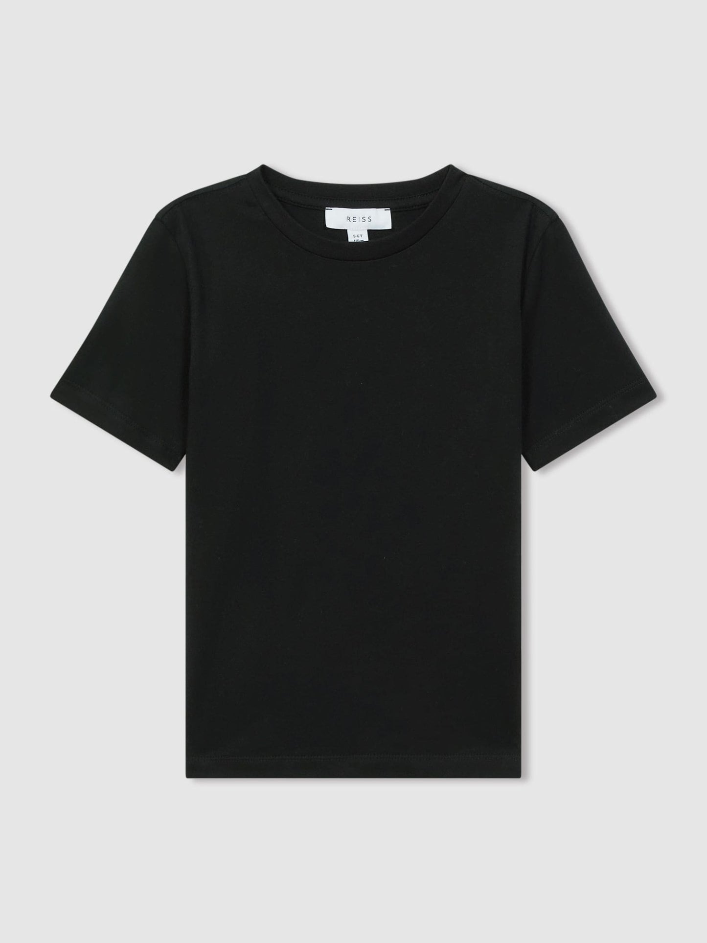 Reiss Black Bless 9-13 yrs Cotton Crew-Neck T-Shirt image 2