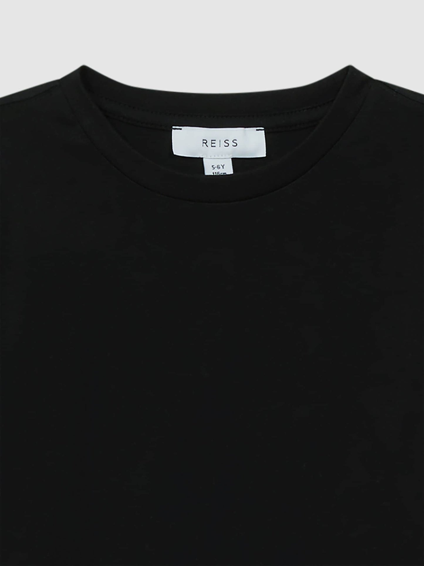 Reiss Black Bless 9-13 yrs Cotton Crew-Neck T-Shirt image 4