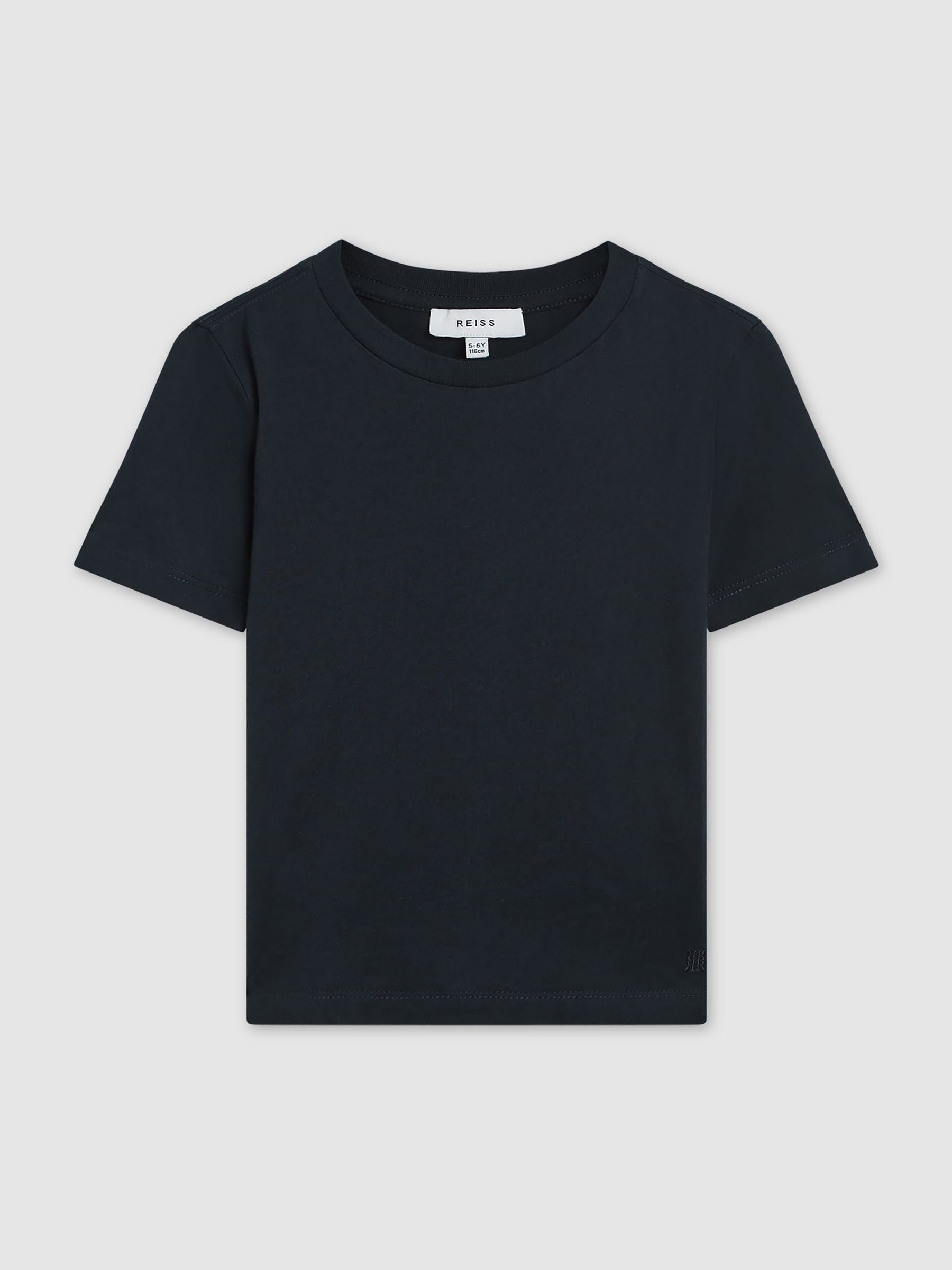 Reiss Navy Bless 9-13 yrs Cotton Crew-Neck T-Shirt image 2