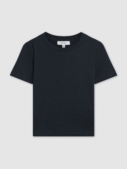Reiss Navy Bless 9-13 yrs Cotton Crew-Neck T-Shirt image 2