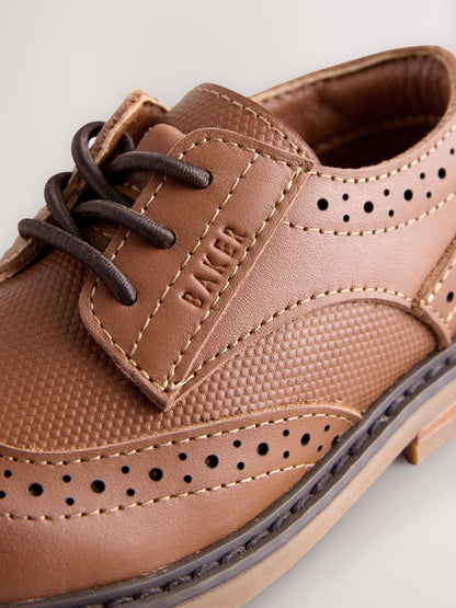 Baker by Ted Baker Smart Leather Tan Brown Brogues image 3