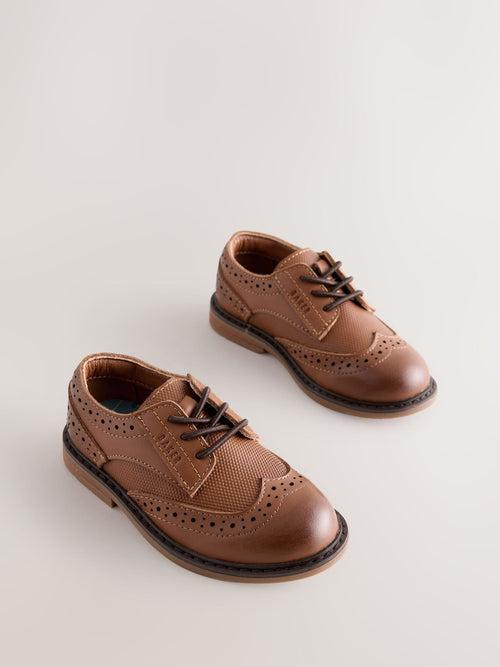 Baker by Ted Baker Smart Leather Tan Brown Brogues image 1