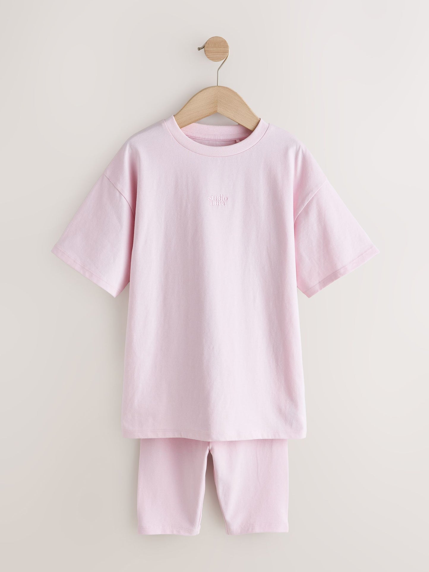 Dsiney Kidz - Pink Studio Aura Oversized T-Shirt Cycling Shorts Set (3-16yrs) image 5