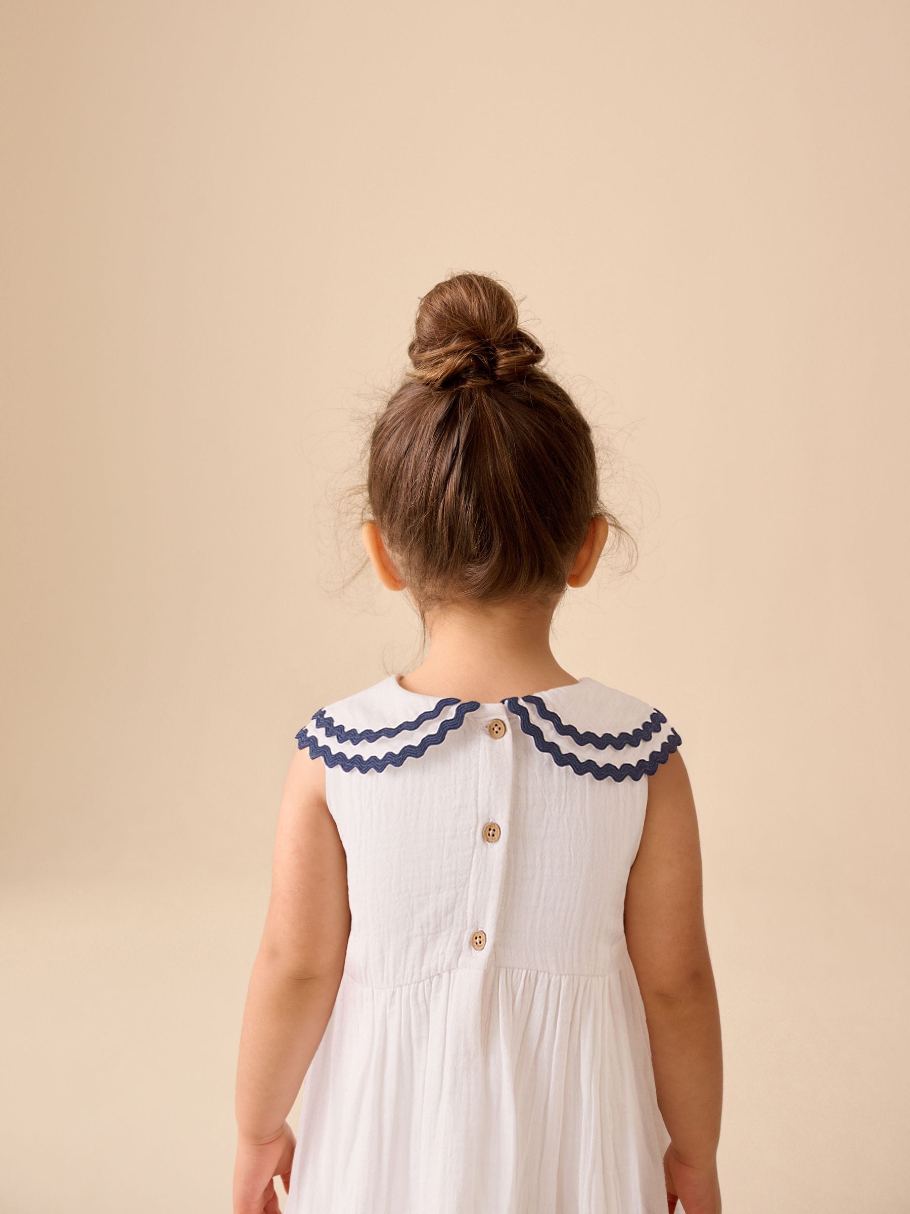 White Ric Rac Collar Dress (3mths-8yrs) image 4