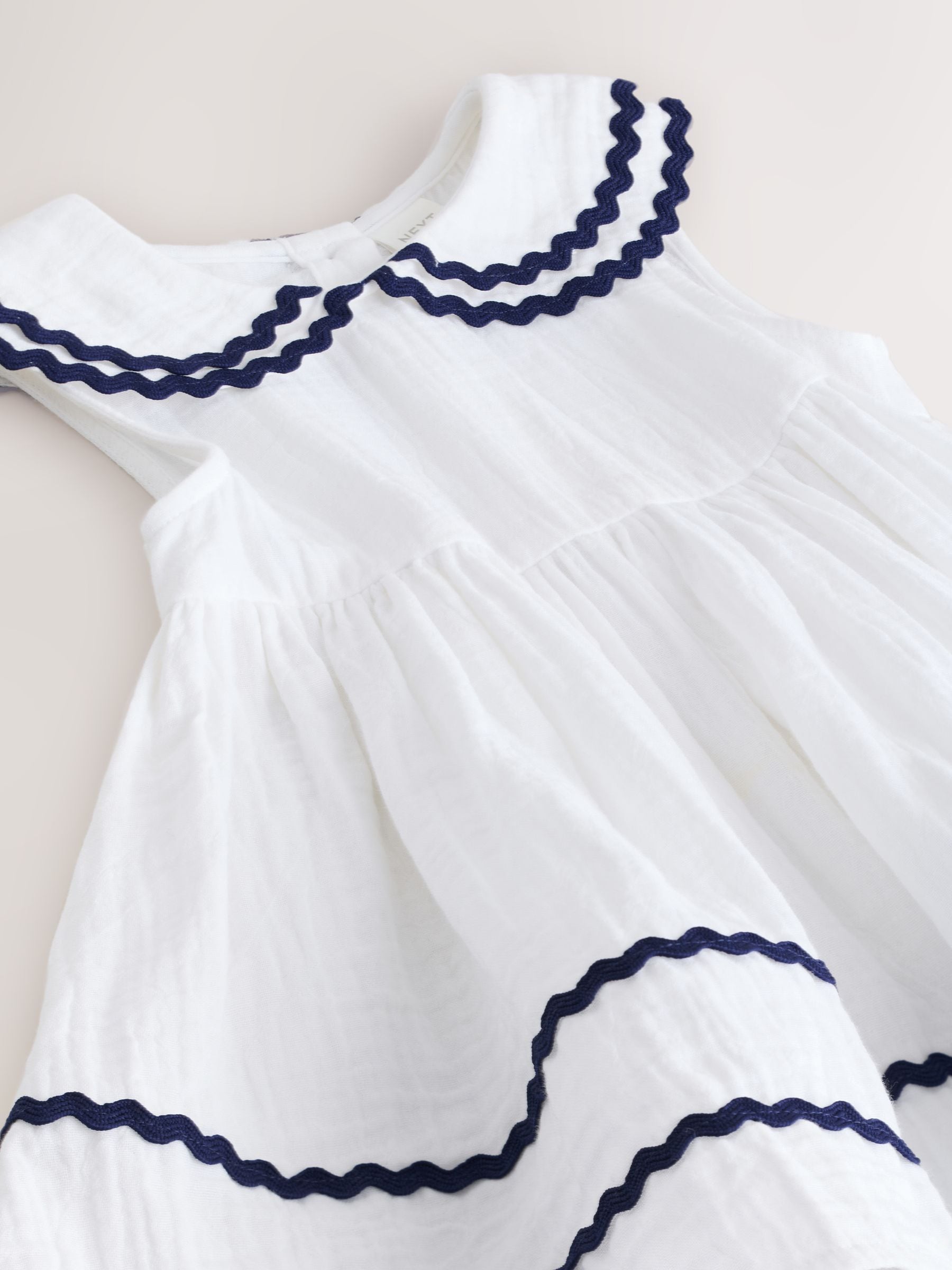 White Ric Rac Collar Dress (3mths-8yrs) image 7