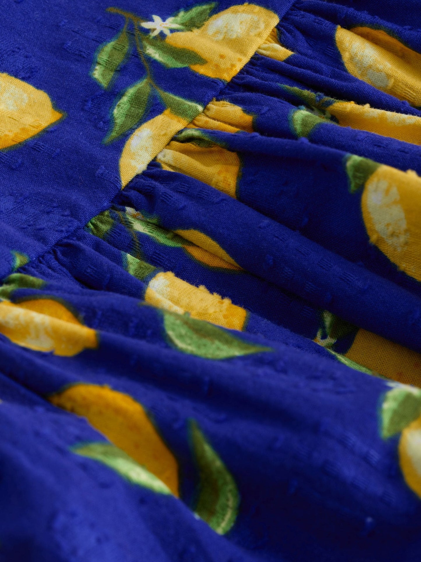 Blue Lemon Print Angel Sleeve Dress (3mths-8yrs) image 6