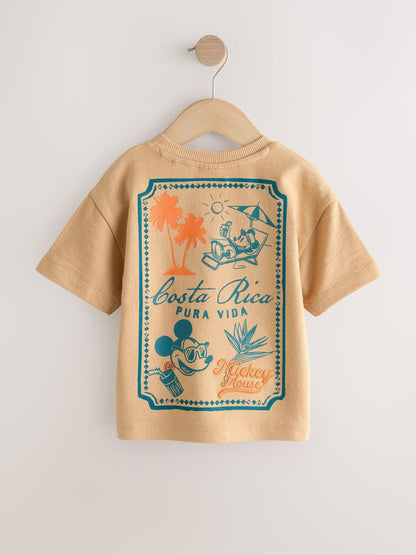 Tan Brown Mickey Mouse Short Sleeve T-Shirt (3mths-8yrs) image 6