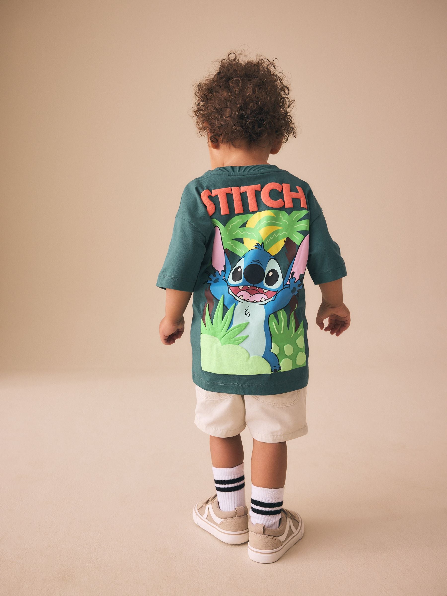 Dark Teal Lilo & Stitch Short Sleeve T-Shirt (3mths-8yrs) image 1